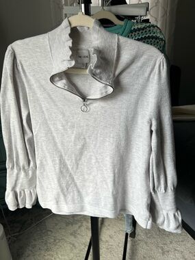Nic & Zoe Quarter Zip sz L